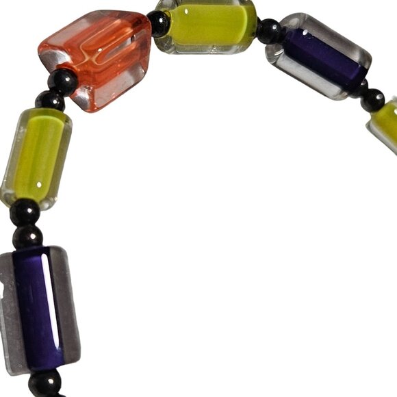 Boho Retro Colorful Glass Bead Bracelet Toggle Clasp Fashion Jewelry Women - Picture 2 of 5